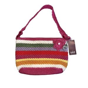 The Sak Memphis 2 Island Stripe Rainbow Pearl Flower